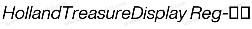 HollandTreasureDisplay Reg字体转换